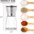 Pepper Grinder or Pepper Mill, Manual Salt Grinder Refillable with Adjustable Coarseness, Black Pepper Grinder Made of Stainless Steel, Himalayan ...