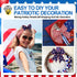 2 Rolls Patriotic Wired Edge Ribbon Stars and Stripes Reversible Ribbons Red White Blue Decorative Ribbon for 4th of July Memorial Day Bow Wreath ...