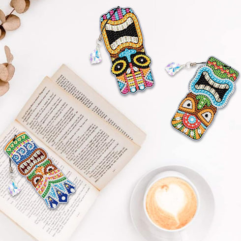 DCIDBEI 6 Pack Diamond Painting Bookmark Gift Collection?DIY Beaded Bookmarks Diamond Painting Tool for Kids Adults Beginner Art Craft Supplies Ll...