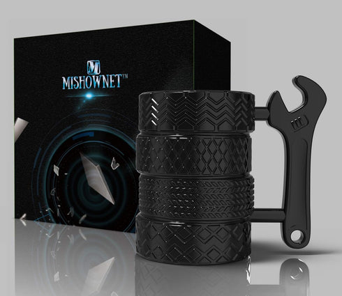Tire Coffee Tea Mug Gift for Car Lovers Mechanics Car Enthusiasts Christmas Gifts for Man Birthday Gift...