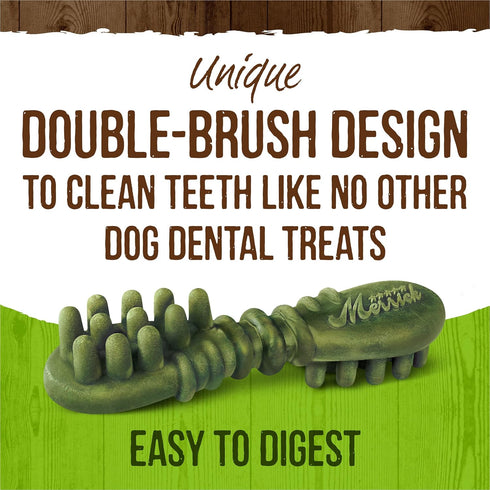 Merrick Fresh Kisses Natural Dental Chews Infused With Coconut And Botanical Oils For Small Dogs 15-25 Lbs - 15 ct. Bag...
