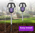 Solar Bug Zapper Outdoor Mosquito Zapper 2 in 1 Mosquito Killer Lamp for Patio Backyard Garden Pathway Insect Mosquito Repellent purple and White ...