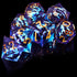 AUSTOR 7 Die DND Dice Set 7 Pieces Blue Flame Dragon Resin Dice Role Playing D and D Dice D20 D12 D10 D8 D6 D4 Sharp Edge Dungeons and Dragons Dic...