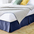 Linenspa 14 Inch Wrinkle and Fade Resistant-Machine Washable-Easy Use Pleated Microfiber Bed Skirt, Full, Navy...
