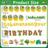 Jungle Theme Monkey Birthday Bulletin Board Set Classroom Happy Birthday Chart Cutouts Safari Decorations for Calendars Bulletin Boards Wall Presc...