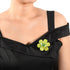 AeraVida Colorful Daisy Flower Yellow Lemon Jade, Crystals, and Green Pearls Brooch Pin,Elegant Handmade Simulated Jade Brooch or Pin, Cultured fr...