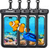 Hiearcool Waterproof Pouch for iPhone, Waterproof Phone Bag Travel Essentials Cruise Accessories Must Haves-4Pack Black...