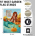 Hello Fall Lake Mermaid Home Decorative Garden Flag, Autumn Lakehouse Pumpkin Yard Lawn Outside Decor, Seasonal Outdoor Small Burlap Decoration Do...