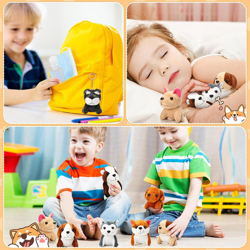 Sumind 9 Pcs Mini Plush Dog Stuffed Animals Bulk Dog Plush Party Favors Small Soft Plush Dog Toy for Goodie Bag Fillers Kids Baby Show Birthday Va...