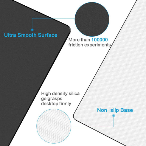 Hard Mouse Pad,Unique 3 Layers Mouse Pad with Plastic Surface,Compatible with High DPI Mice Quick Gestures Enhance Precision for Gaming and Office...