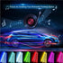 Led Interior Car Lights, Controller Led Lights for Cars, Multicolor Music Underglow Lighting Kits with Wireless Control and Sound Active Function,...