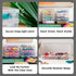 IRIS USA Pencil Case Plastic Pouch Box Storage Organizer for Beads, Pens, and Art Supplies, 10-Pack, Stackable Container with Snap Lid for Jewelry...