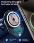 Magnetic Wireless Car Charger, 15W Fast Charging Phone Holder for Mag-Safe Car Mount, 360° Rotation Car Phone Holder Air Vent Compatible with iPho...