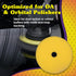 Wizards 11204 Yellow Foam Cut Buffing Pad – Polishing Pad for Orbital Buffer – Auto Paint Correction – Vehicle Detailing DA Attachment – Compound ...