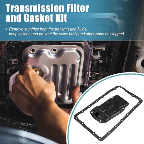 X AUTOHAUX 1 Set Transmission Filter Oil Pan Gasket Kit for Lexus GS 350 2013 for Lexus GS 460 2007 35330-50020...