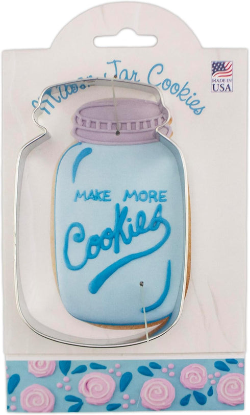 Mason Jar Cookie Cutter 4.5" with Recipe Card, Made in USA by Ann Clark...