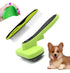ELITE ETAIL Self Cleaning Pet Hair Brush with Additional Comb and Bath Brush - Skin Friendly Pet Grooming Kit for Dogs and Cats, Detangling, Deshe...
