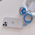 3D Cute Cartoon Charger Protector Case - Compatible for Apple 20W USB-C Power Adapter and Lightning Cable (Captain America)...