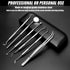 Dental Hygiene Tool Set Stainless Steel Dental Pick and Tweezers, Gum Floss, Tooth Scraper Plaque Tartar Remover for Personal Oral Care & Pet Use ...