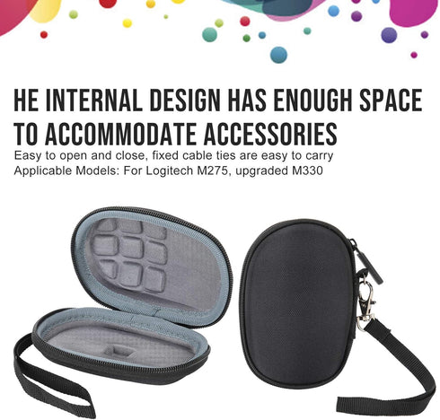 Wireless Mouse Storage Case, Mice EVA Waterproof Portable Protective Box for Logitech M275 M330...