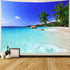 Racunbula Ocean Beach Tapestry Wall Hanging Tropic Paradise Beach Tapestry Coconut Tree Tapestries Hippie Bohemian Tapestries Palm Tree Wall Art P...