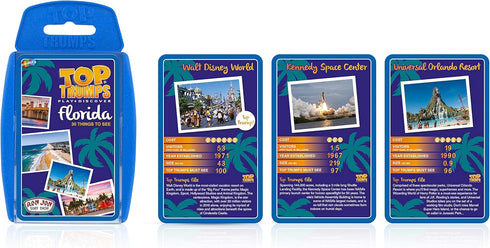 Top Trumps Card Game Florida - Family Games For Kids and Adults - Learning Games - Kids Card Games for 2 Players and more - Kid War Games - Card W...