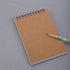 AB Max Sketchbook A6 - Wirebound Notebook Manuscript Shorthand Pad with Kraft Cover Cartridge Paper for Art Drawing Diary Letter Memo Writing...
