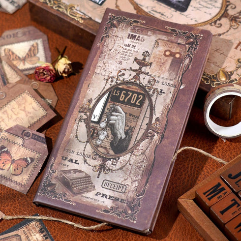 Funto Scrapbooking Kit, The Love Poems Series - Vintage Items, Ideal Gift Box Packaging, Perfect for Bullet Scrapbooking Materials, Planner DIY Cr...
