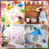 Easter Stencils,25pcs Easter Stencils Reusable for Crafts for Painting on Wood Fabric Walls Canvas Scrapbook Home Decor,Happy Easter Bunny Eggs Dr...