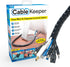 Cable Keeper Cord Organizer, 10-Foot Adjustable Cord Cover, Reusable and Protective Desk Cord Organizer, Versatile TV & Computer Wire Organizer, C...