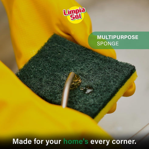 | Pack 12 Sponge Multipurpose | Cleaning Supplies Sponges | Dish Scrubber - Home & Kitchen Utensils | Cleaning Tools...