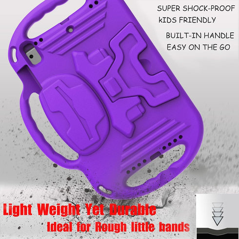 LTROP Kids Case for iPad 5th/6th Generation (2017/2018) & Air 2, Shoulder Strap Handle Stand Shockproof Bumper Cute Kid Case for iPad 9.7 Inch, Pu...