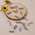 KISSITTY 30pcs/Box Antique Silver Filigree Long Curved Noodle Tube Spacer Beads 24~48mm for DIY Jewelry Making...