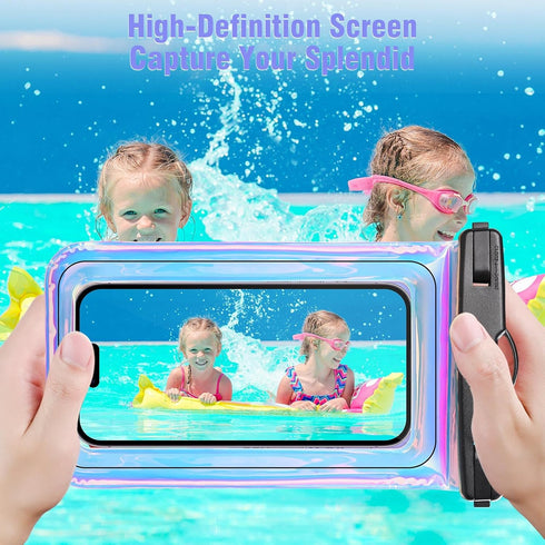 Waterproof Phone Pouch Floating - Waterproof Phone Case- Float Cell Phone Dry Bag for iPhone 15 14 13 12 11 Pro Max, Galaxy S24 S23 S22 Ultra Goog...
