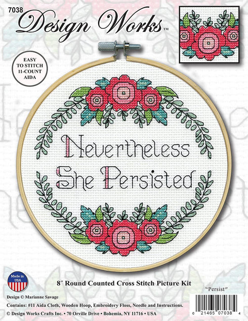 Design Works Crafts Janlynn Counted Cross Stitch Kit, Persist...