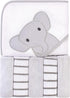 Hudson Baby Unisex Baby Hooded Towel and Five Washcloths, Modern Elephant, One Size...