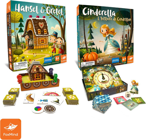 FoxMind Games: Hansel & Gretel, a Cooperative Fairytale, Math, Brothers Grimm Princess, up to 4 Players, 6 and up....