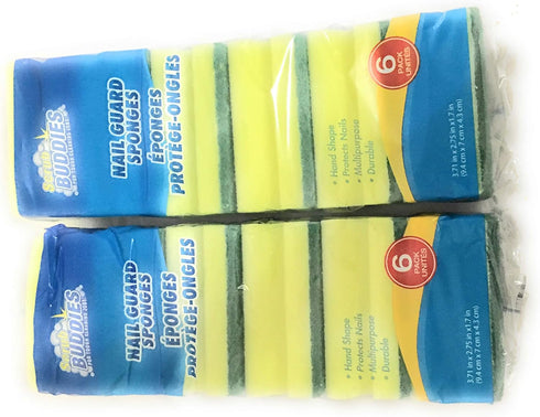 Scrub Sponge Pack Durable and Multipurpose Cleaning Sponges Great for Kitchen Dishes...