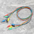 5Pcs Dual 4mm Banana Plug 5 Colors Multimeter Test Leads Lead Wire Silicone Pluggable Cable Wire for Laboratory Electric Testing 100cm...