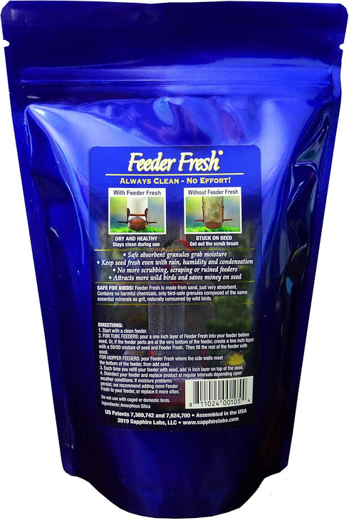 Feeder Fresh Bird Feeder and Seed Protector | Keeps Bird Seed for Outside Feeders Clean, Dry and Fresh Preventing Bird Feeder Seed from Caking | W...