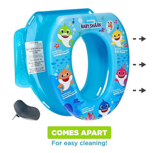 Nickelodeon Baby Shark "Sharktastic" Soft Potty Training Seat - Soft Cushion, Baby Potty Training, Safe, Easy to Clean...