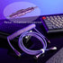 USB C Coiled Cable for Gaming Keyboard, Double-Sleeved Mechanical Custom Coiled USB C Cable with Detachable Metal Aviator, USB-C to USB-A,Suitable...