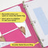 BAZIC 3 Ring Binder 1/2" Economy View Binders Organizer - Fuchsia, Round Ring, Hold 100 Sheets Paper, for School Office Home, 1-Count...