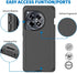 Anloes Case for Oneplus 12R 5G(2024), Phone Case Heavy Duty Shockproof Dustproof Rugged Protective, 3 in 1 Bumper Cover for One Plus 12R (Black).....