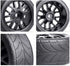 4PCS 1/10 RC On-Road Tires & Wheels 12mm Hex Preglued for Tamiya HSP HPI RC Racing Car...