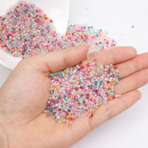 3mm Glass Seed Beads Opaque Green About 5000pcs/150Grams 8/0 Small Craft Beads for DIY Bracelet Necklaces Craft Jewelry Making Supplies...