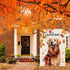 Golden Retriever Fall Dog Garden Flag for Outside Welcome Garden Flags Thanksgiving 12x18 Double Sided Front Yard Small Flag Burlap Vertical Outsi...