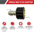 Simpson Cleaning 7101772 Replacement QC Plug Adapter Up to 4000 PSI, Steel, 3/8-Inch, Female M22, Silver...