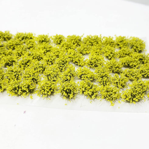 Cayway 159 PCS Static Grass Tuft Model Grass Tufts Railway Artificial Grass 3 Color Bushy Tuft Flower Cluster Vegetation Groups for DIY Architectu...
