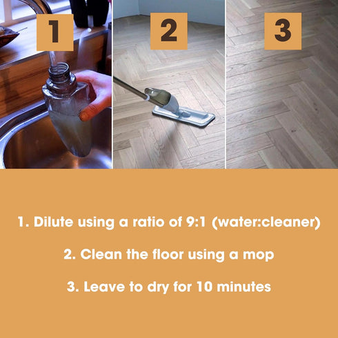 Furniture Clinic Vinyl Floor Cleaner | Dilutes to 170 FL Oz | Easy and Safe Application | Quick-Drying with Lavender Aroma | 17oz / 500ml...